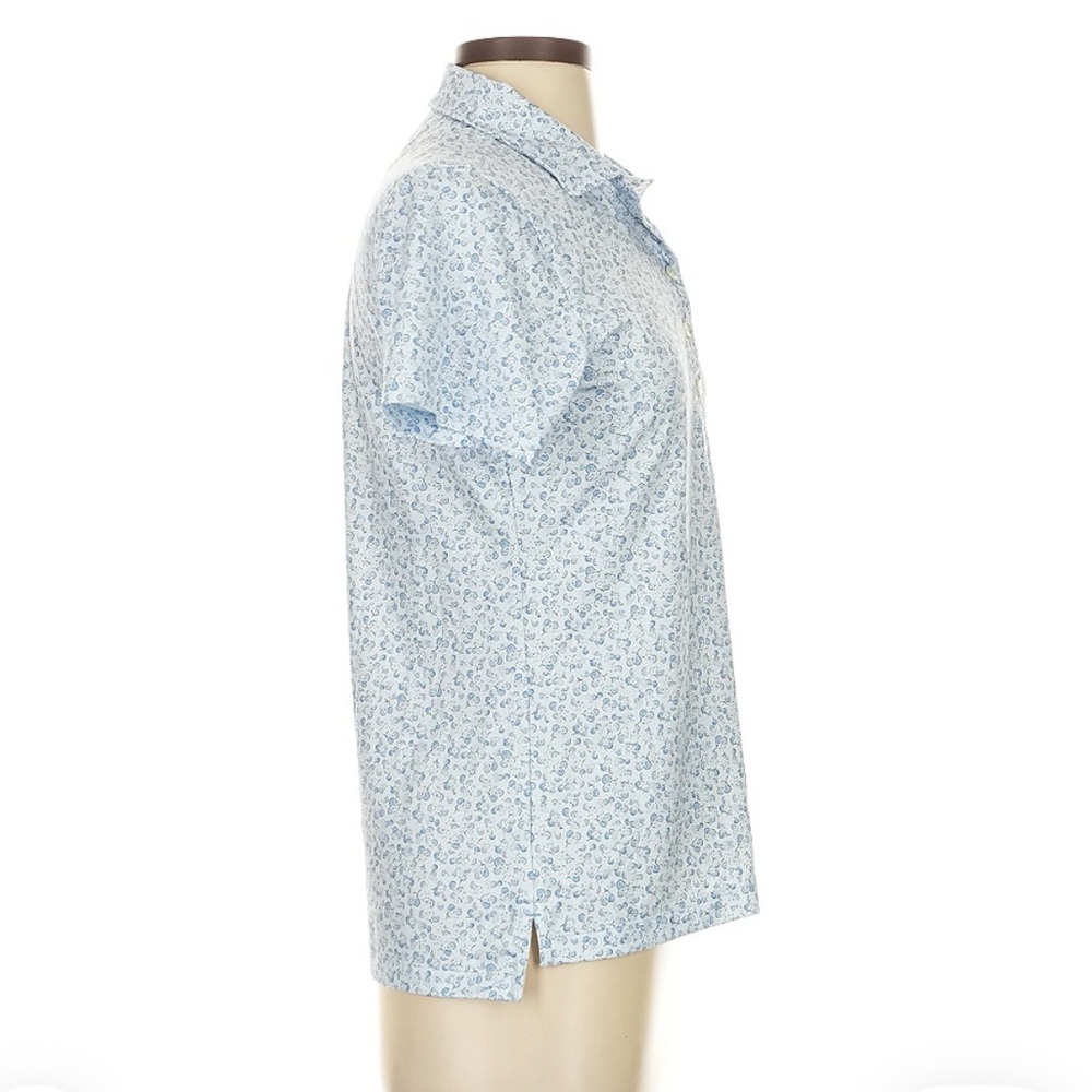 Peter Millar Masters Light Blue Patterned Polo Si… - image 3